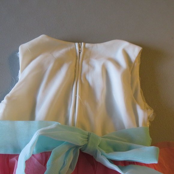 Pink & White Rare Editions Dress Size 6 - Picture 5 of 6